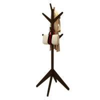 8 Hooks Wooden Coat Rack Clothes Stand Hat Bag Jacket Coat Hanger Rack Clothes Tree