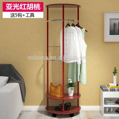 The wheel Metal Garment Rack Clothes Stand Portable clothing hanger rack with Shelves