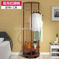 The wheel Metal Garment Rack Clothes Stand Portable clothing hanger rack with Shelves